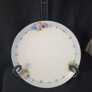 Metto China Vintage Floral Patterned Dessert Plate